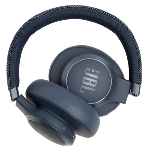 JBL Live 650BTNC - Blue - Wireless Over-Ear Noise-Cancelling Headphones - Detailshot 6